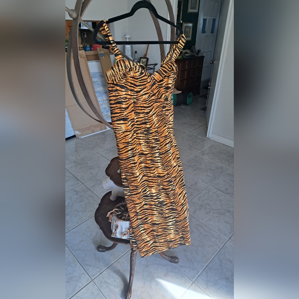Tiger Print Dress